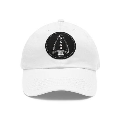 Dad Hat with Leather Patch (Round)